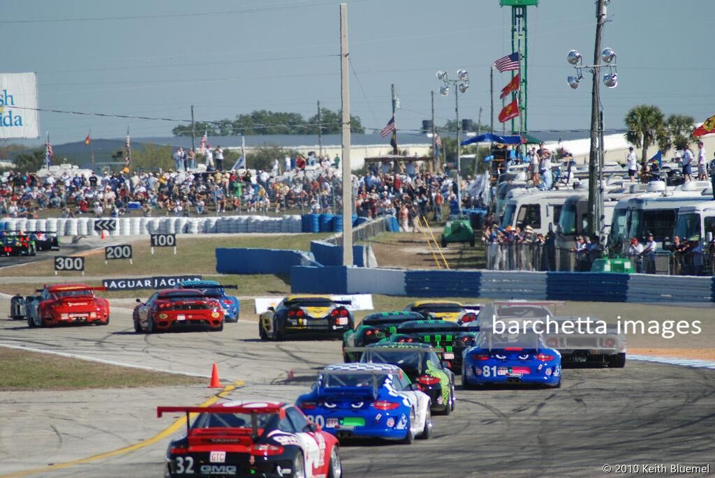 The 12 Hours of Sebring gets underway;12h Sebring 2010