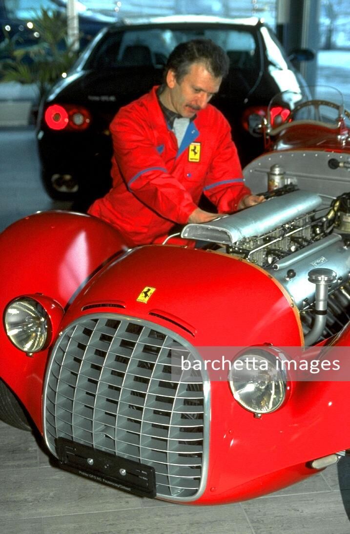 Walfred Conci and 166 Spider Corsa s/n 008I / 0012M