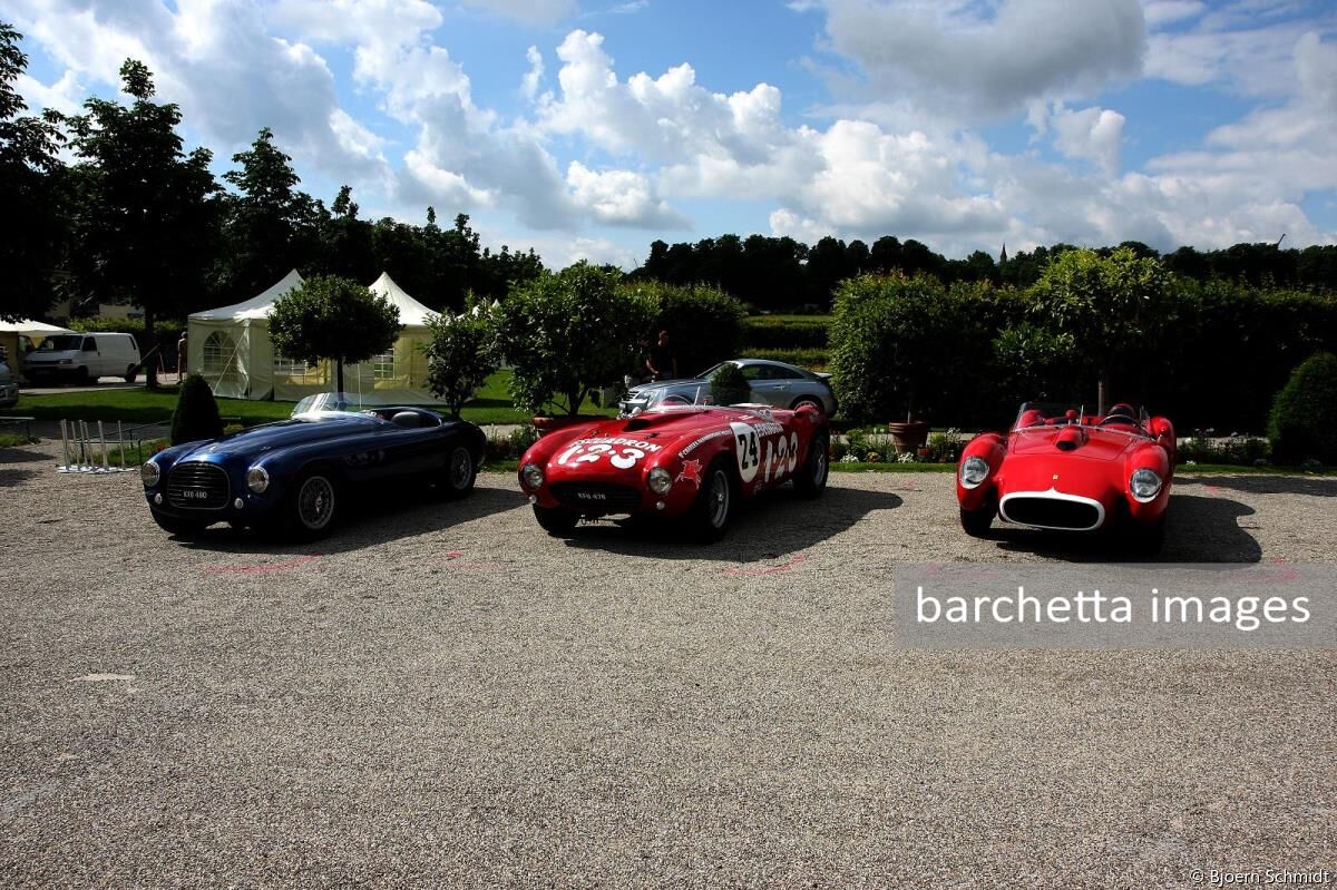 Ferrari 212 Export Touring barchetta, 375 MM PF Spyder & 250 Testa Rossa