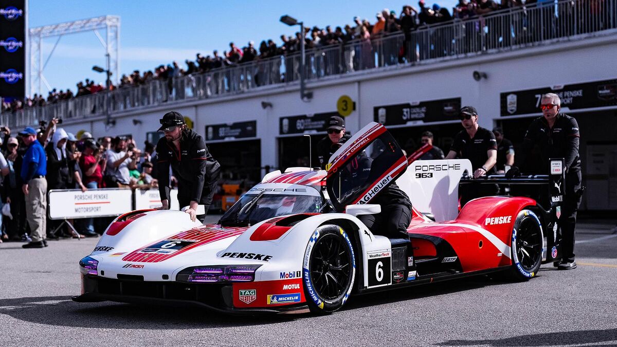 Porsche 963, Porsche Penske Motorsport (#6), Kévin Estre (FRA), Laurens Vanthoor (BEL), Matt Campbell (AUS)