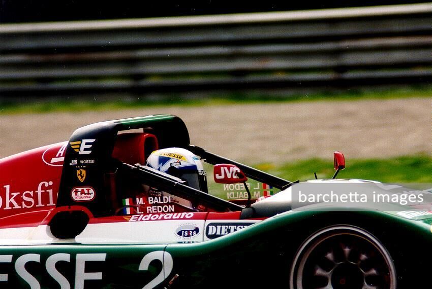 Ferrari 333 SP, JB Giesse Team Ferrari, Laurent Redon, who is at the wheel, and Mauro Baldi