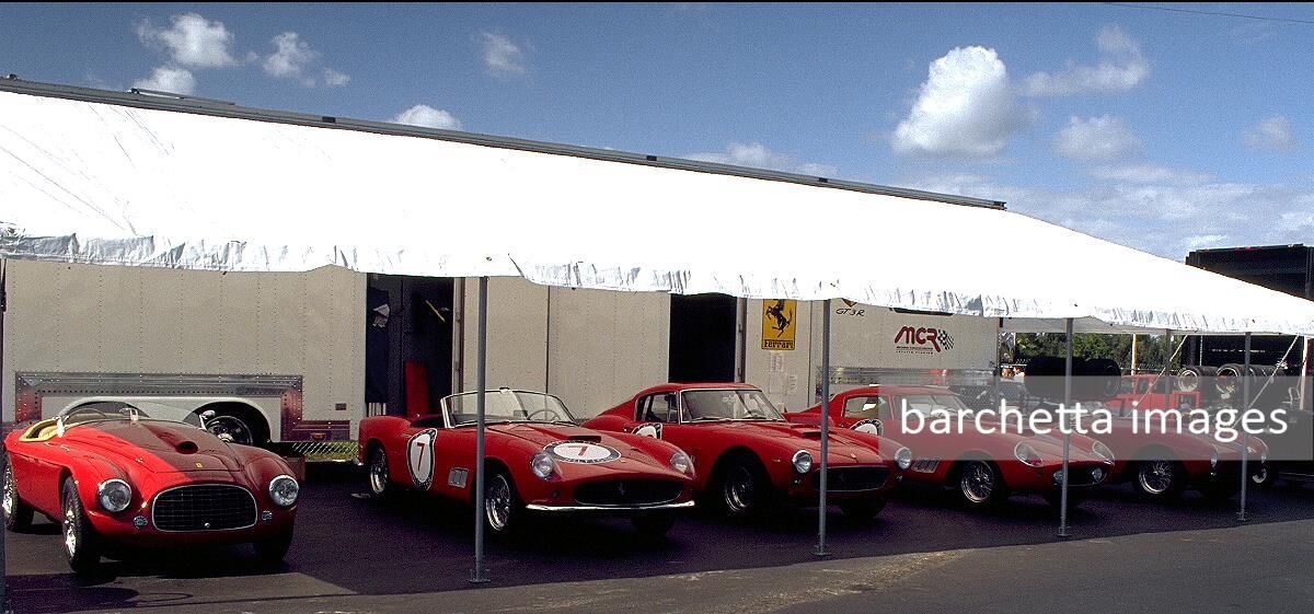 166 MM Toring Barchetta s/n 0054M, 250 GT LWB California Spyder s/n 0935GT, 250 GT SWB Competizione Berlinetta s/n 2729GT 