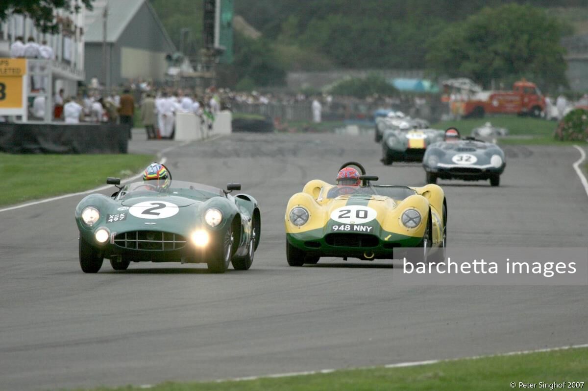 02 Aston Martin DBR1 sn.DBR1/2 Peter Hardman;20 Lister-Jaguar "Knobbly" Tiff Needell