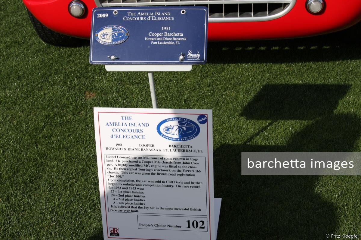 SC1 1951 Cooper Barchetta Howard & Diane Banaszak