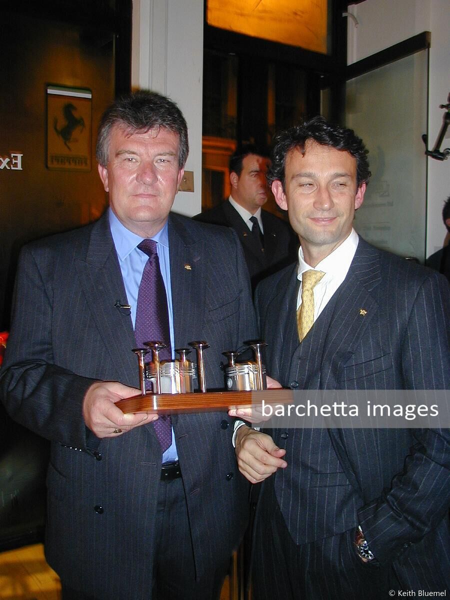 Richard Mackay with Dott. Andrea Zappia (Ferrari's Commercial & Marketing Director)
