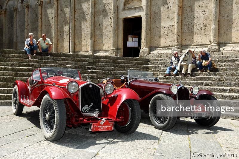 06 Alfa Romeo 8C 2300 Touring Spider s/n 2111035;04 Alfa Romeo 8C 2300 Zagato Spider s/n 2111018