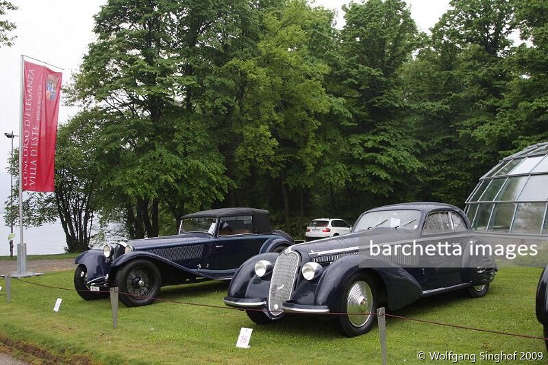 026 Alfa Romeo 8C 2900B 1938 Berlinetta by Touring s/n 412035;028 Alfa Romeo 8C 2300 1934 Cabriolet by Stabilimenti Farina s/n 2311217