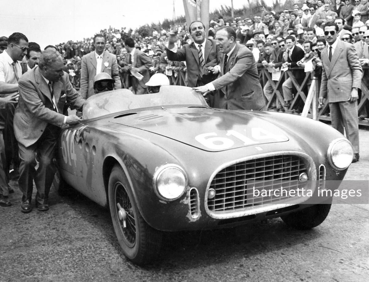 52/may/03-04 - dnf while leading at Siena (transm.)Mille Miglia - Piero Taruffi / Mario Vandelli #614 