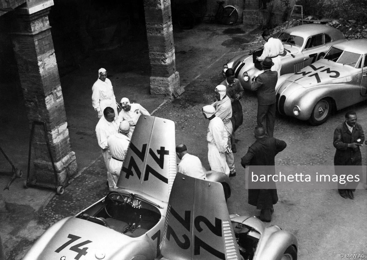 28.4.1940 - 5th OA 3rd S2.0 - Mille Miglia - Willi Briem / Uli Richter - #72 
