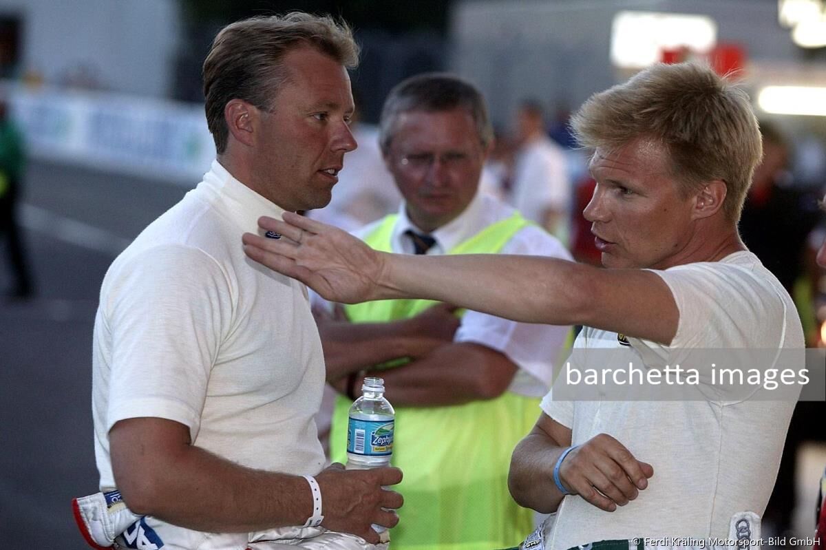 JJ Lehto (left) and Mika Salo