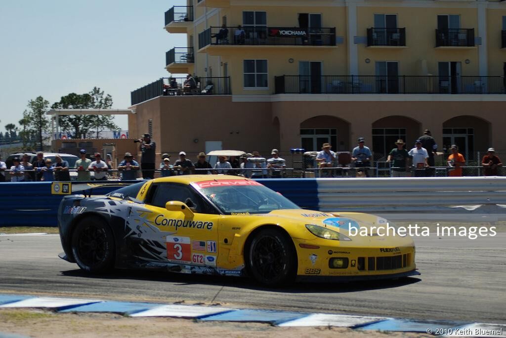 3 GT2 Chevrolet Corvette C6.R Magnussen/O'Connell/Garcia;12h Sebring 2010
