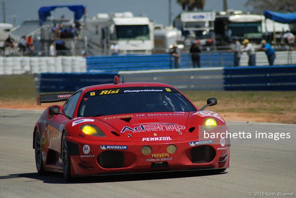 62 GT2 Ferrari 430 GT s/n 2656 Melo/Bruni/Kaffer;12h Sebring 2010