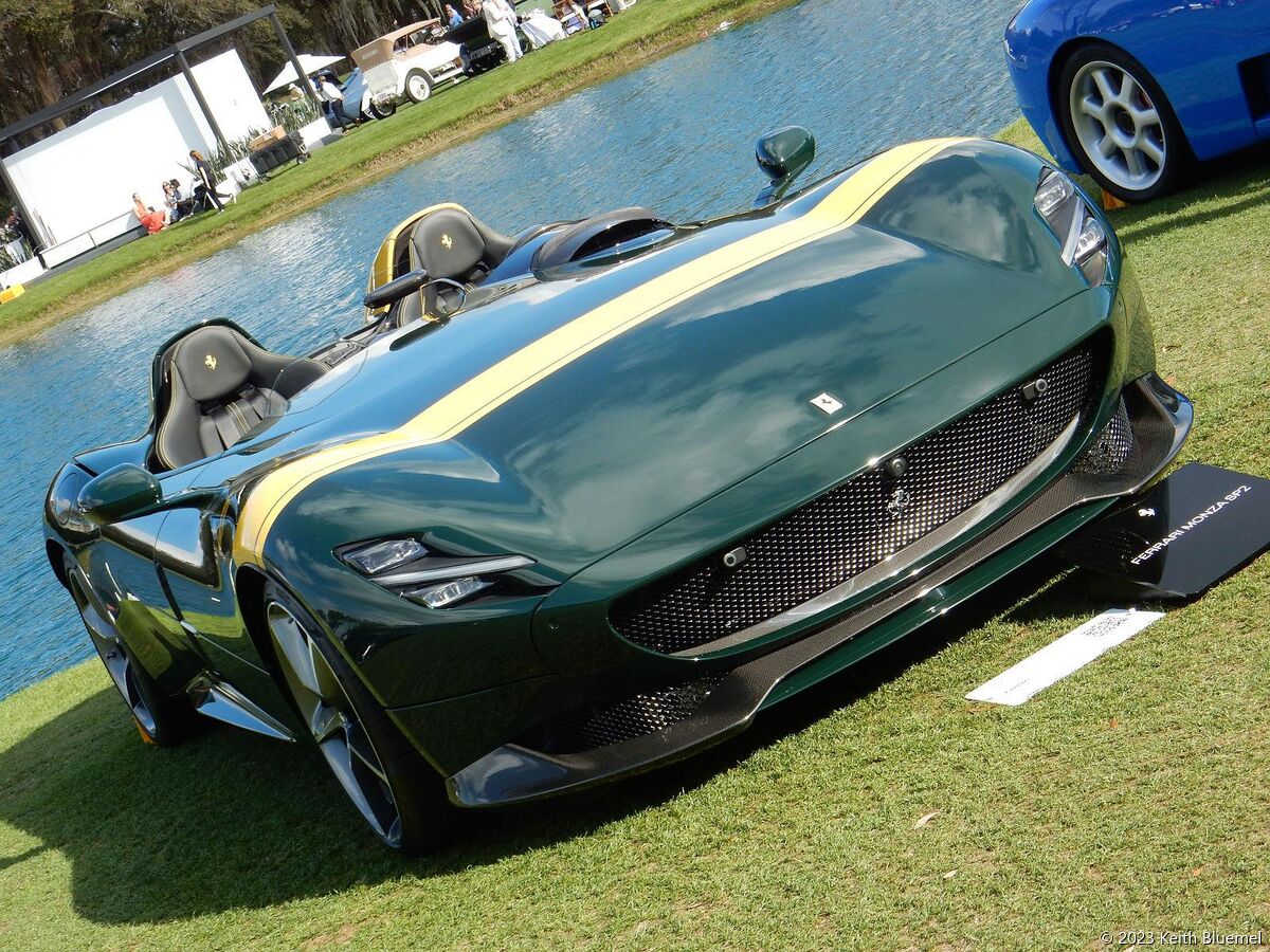 Ferrari Monza SP2 Dark Green-Yellow Band s/n 252989 Ernie Boch Jr.          
