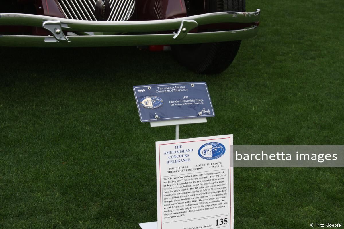 ACO 1931 Chrysler Convertible Coupe The Shodeen Collection