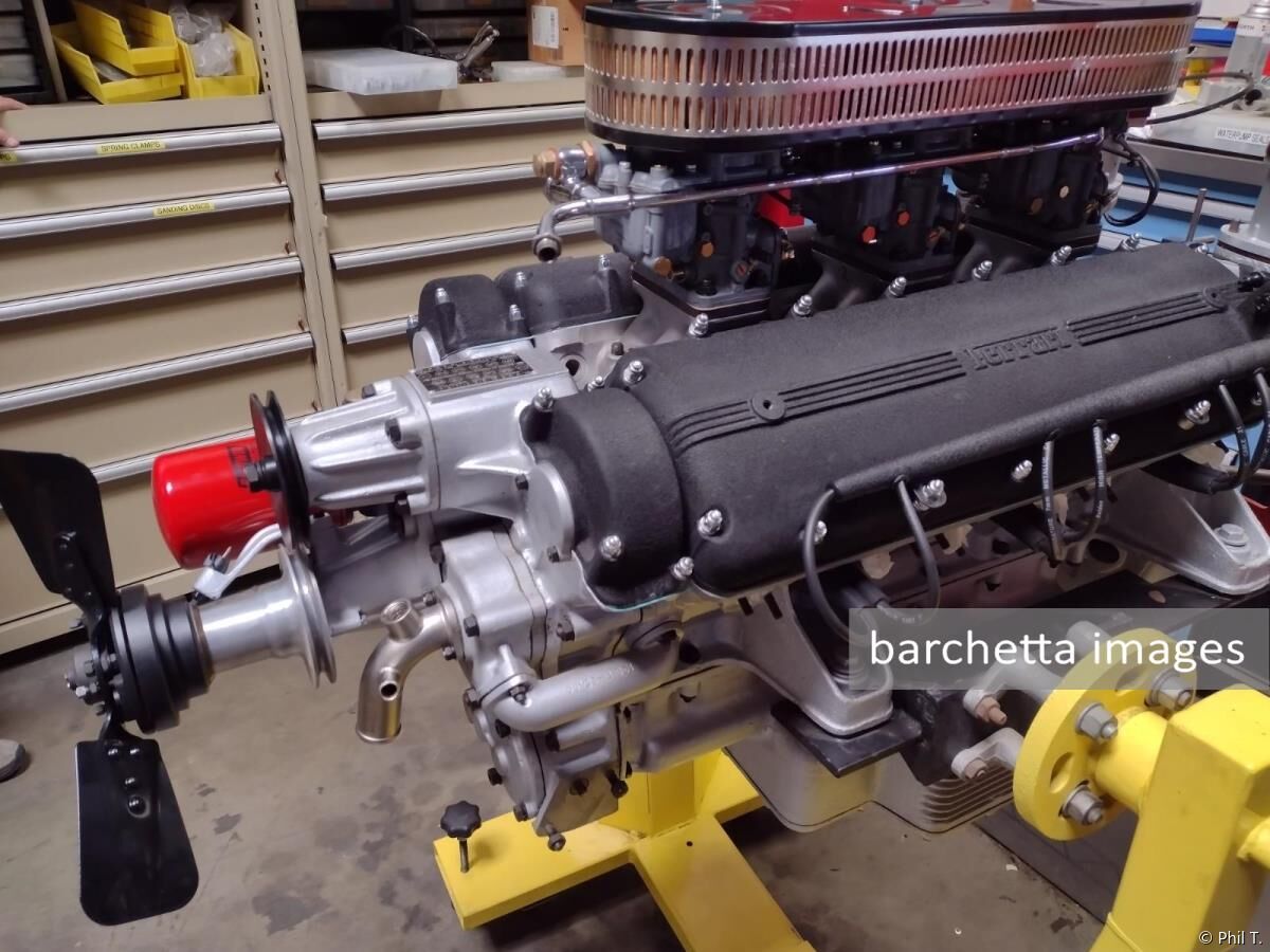 Original Engine 1833GT, № Int. 220 F
Had been removed from car around 1973, then stored by Charles Betz and Fred Peters for ≈40 years until 2014.
