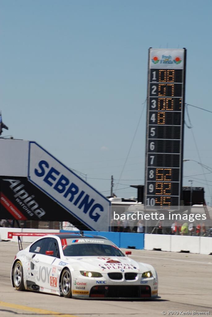 92 GT2 BMW E92 M3 Auberlen/Milner/Werner;12h Sebring 2010