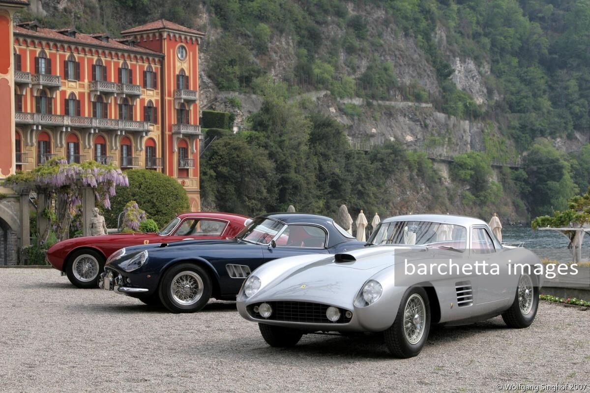 074 Ferrari 250 GT SWB California Spider by Scaglietti sn 2561GT;106 Ferrari 250 GT TdF Berlinetta by Scaglietti sn 0683GT;070 Ferrari 375 MM Coupé by Scaglietti sn 0402AM
