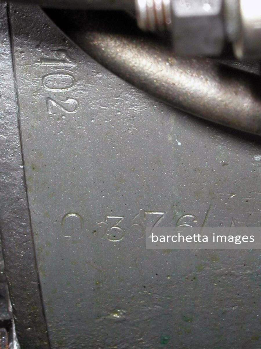 Ferrari 375 MM "0362AM" Engine stamping 0364AM