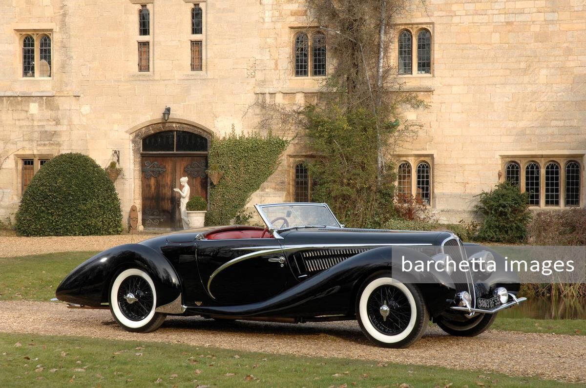 Lot 260 - 1938 Delahaye 135 MS Competition Cabriolet by Figoni & Falashi by Figoni & Falaschi