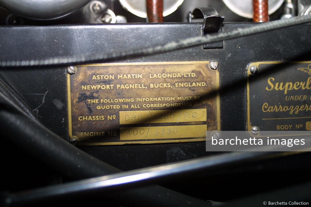 Aston Martin DB 6 race car s/n DB6/3265/RC