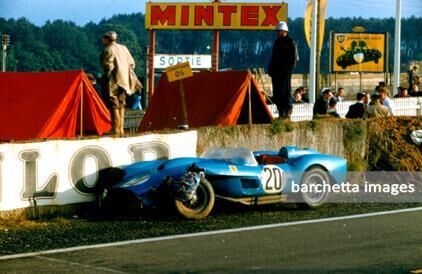 250 TR Syder Scaglietti s/n 0754TR, June 22 1958 24h Le Mans driven by Jaroslav Juhan and Picard with #r20 