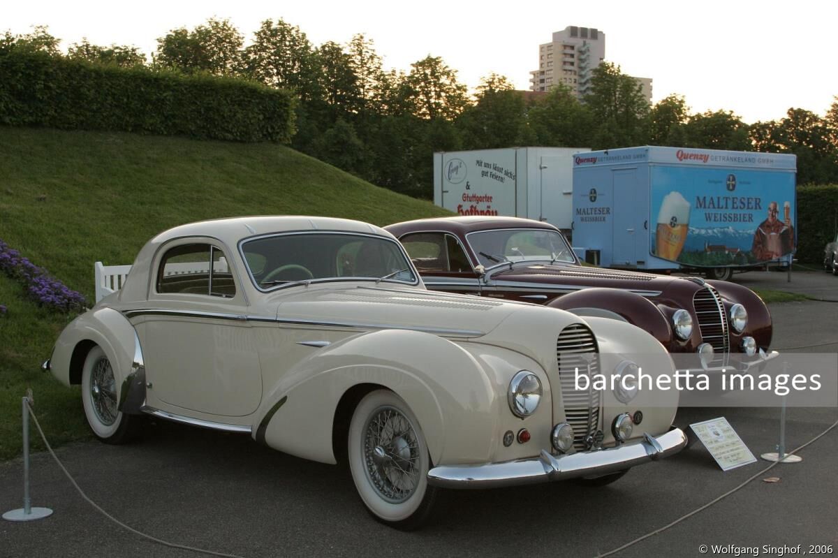 Delahaye 135M, Delahaye 135MS (behind)