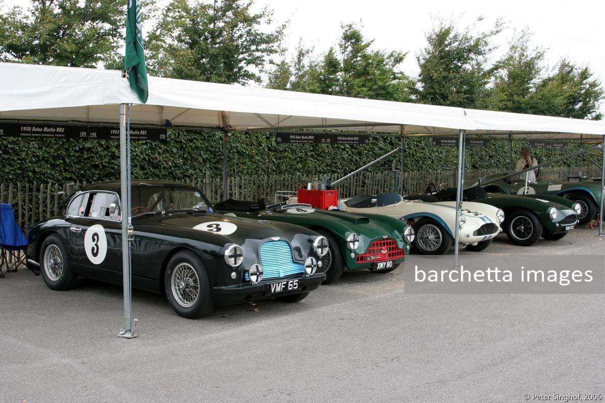 Aston Martin DB2 , DB3 and DB 3S in a row