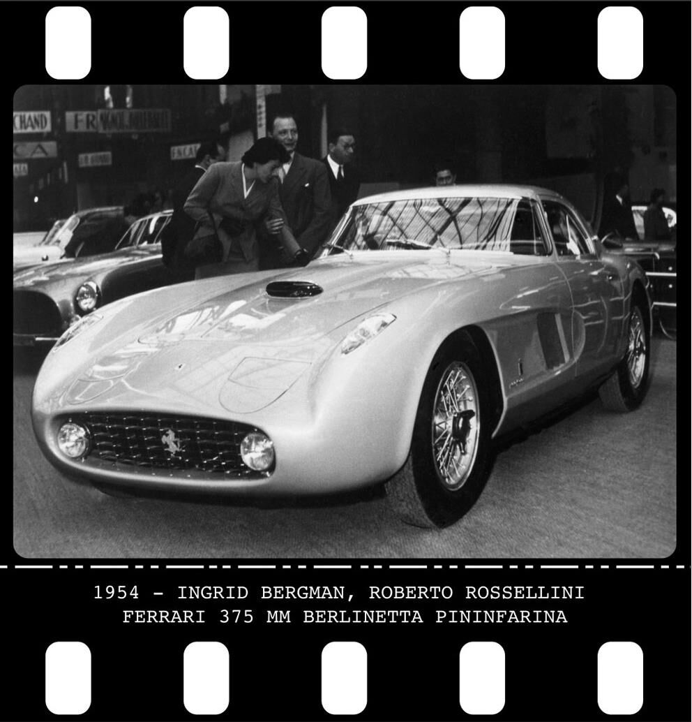 1954 Ingrid Bergman, Roberto Rossellini Ferrari 375 MM Pinin Farina Berlinetta s/n 0456AM nick named "Bergman Coupe"