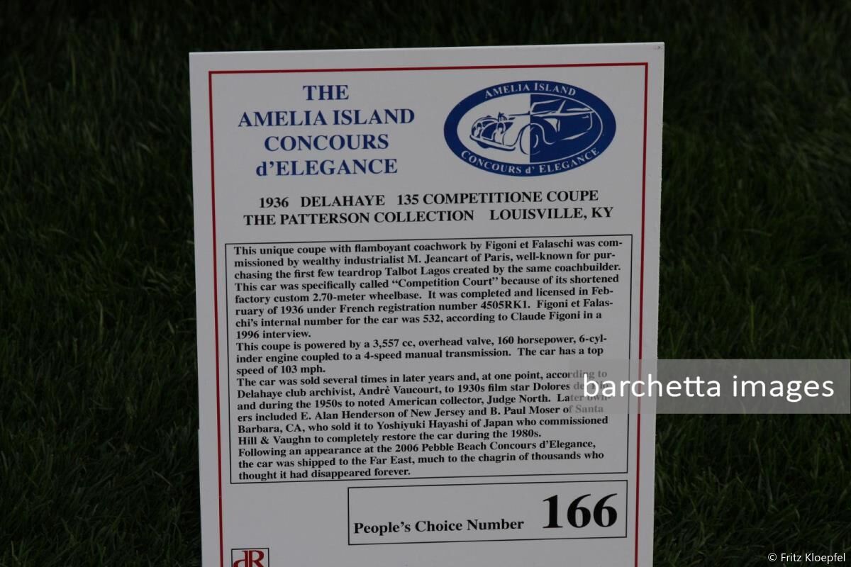 ECCF 1936 Delahaye 135 Compeitione Coupe The Patterson collection