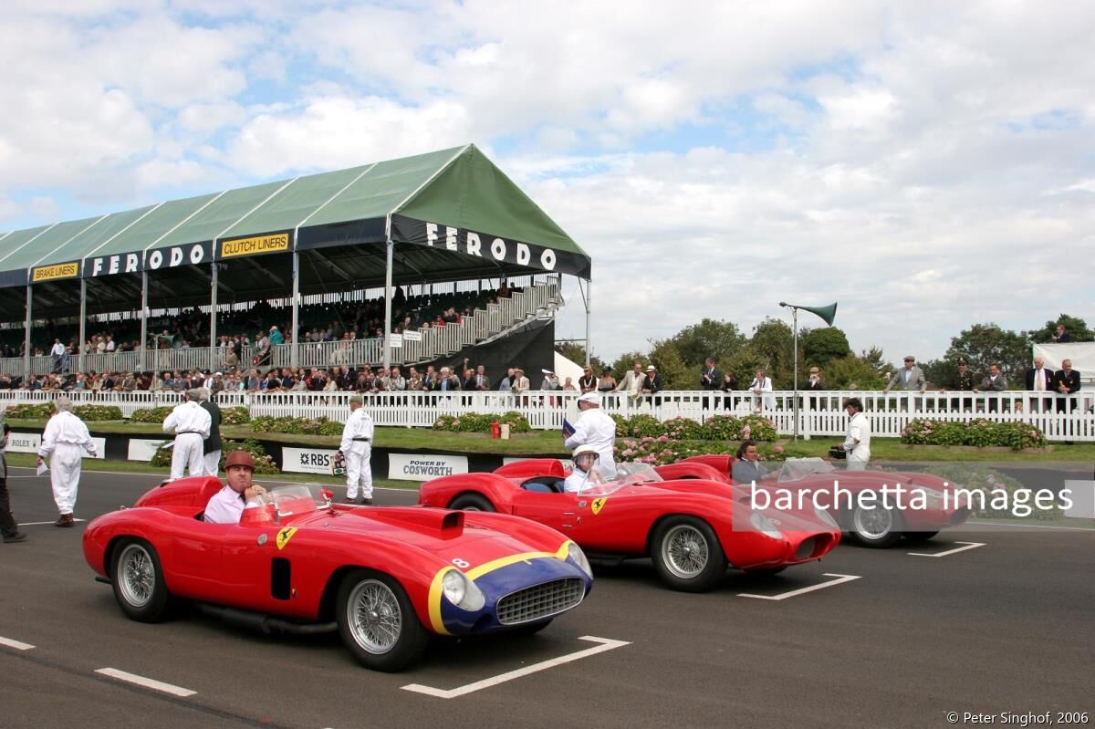 Ferrari 290 MM Scaglietti Spyder s/n 0626 Ronald Stern;Ferrari 250 TR/58 s/n 0704TR Neil Twyman Ltd;Ferrari 250 TR/58 s/n 0728TR Pierre Bardinon