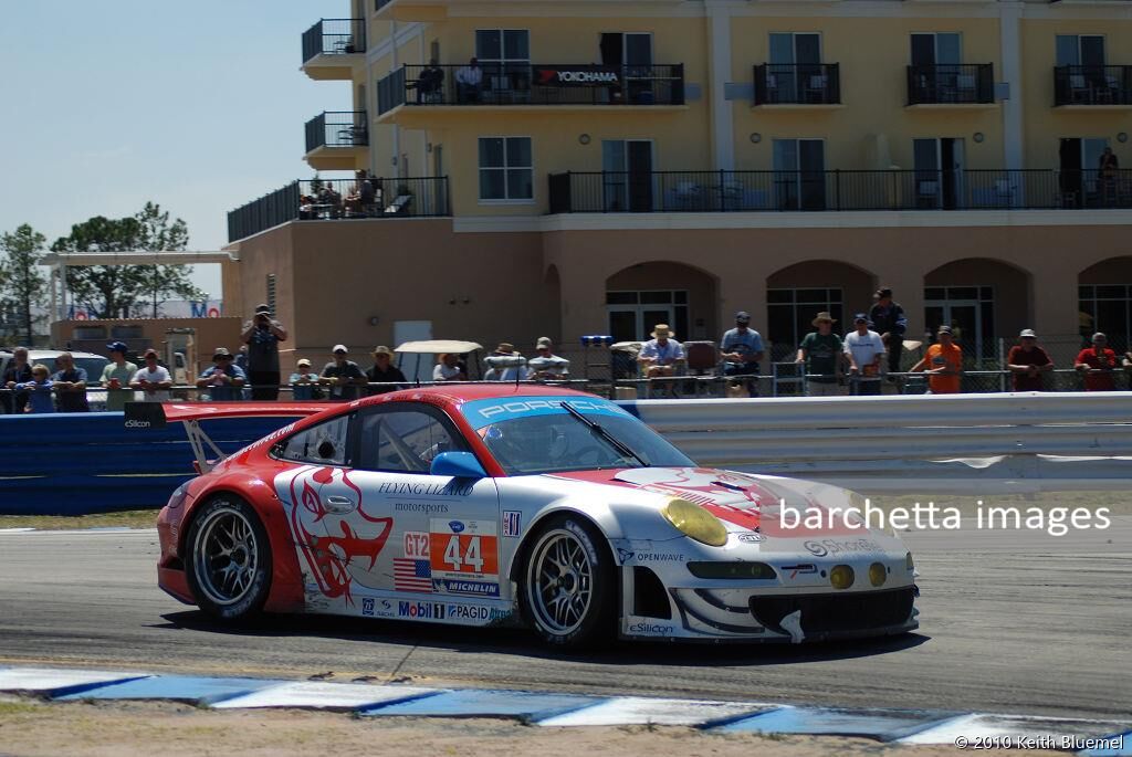 44 GT2 Porsche 911 RSR Law/Neiman/Lietz;12h Sebring 2010