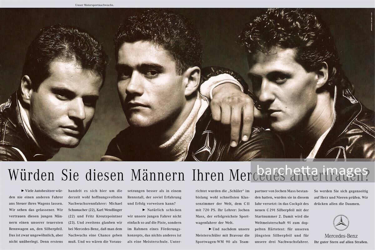 Fritz Kreutzpointner, Michael Schumacher & Karl Wendlinger