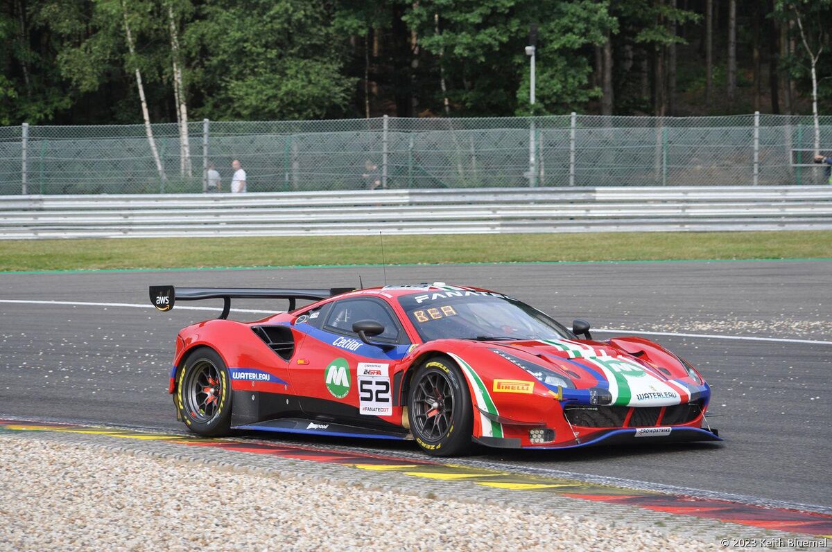 2023/jun/30 - 26th OA 6th Bronze Cup - 24 Hours of Spa-Francorchamps - AF Corse - Francorchamps Motors - Lilou Wadoux, Louis Machiels, Jef Machiels, Andrea Bertolini - #52