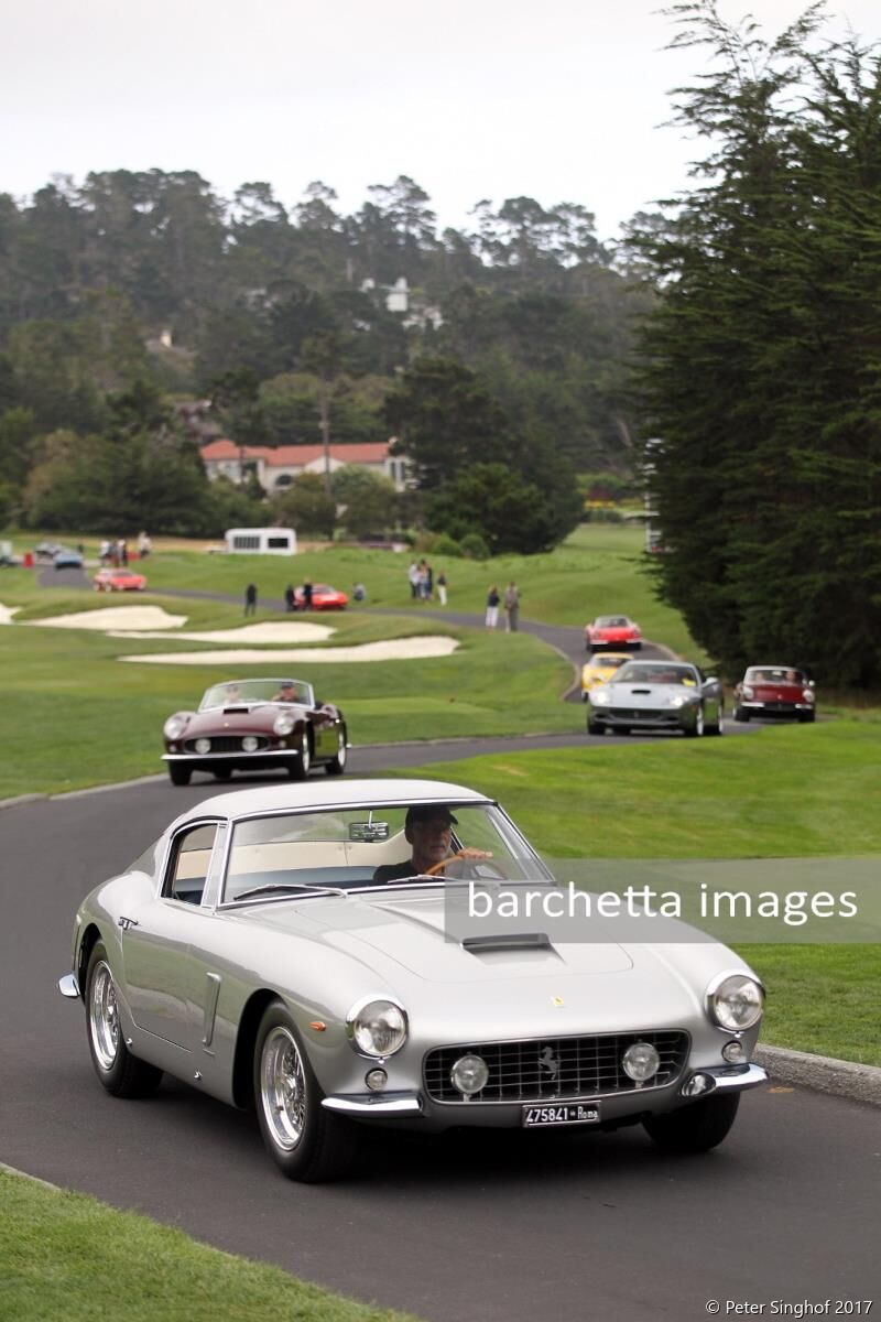 70 anni Ferrari display at Pebble Beach