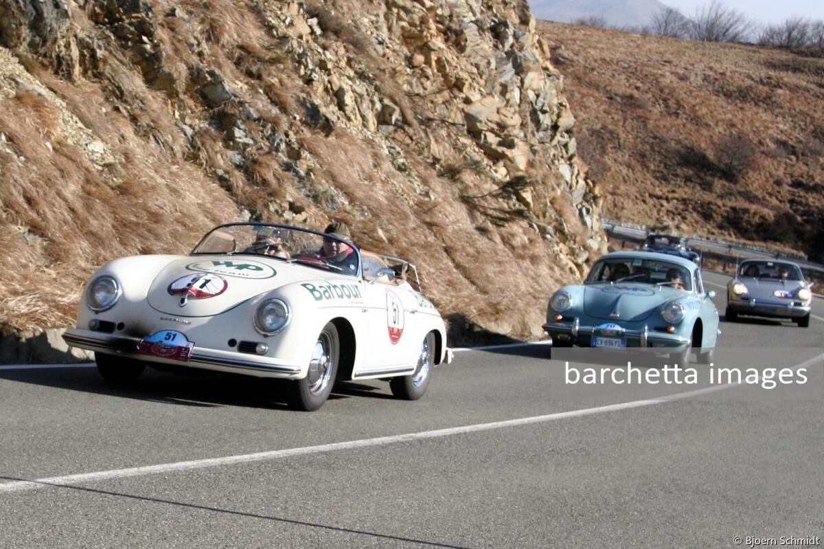 051 2°  Gerri Vittorio Businelli Silvia PORSCHE 356 A Speedster 1957 I