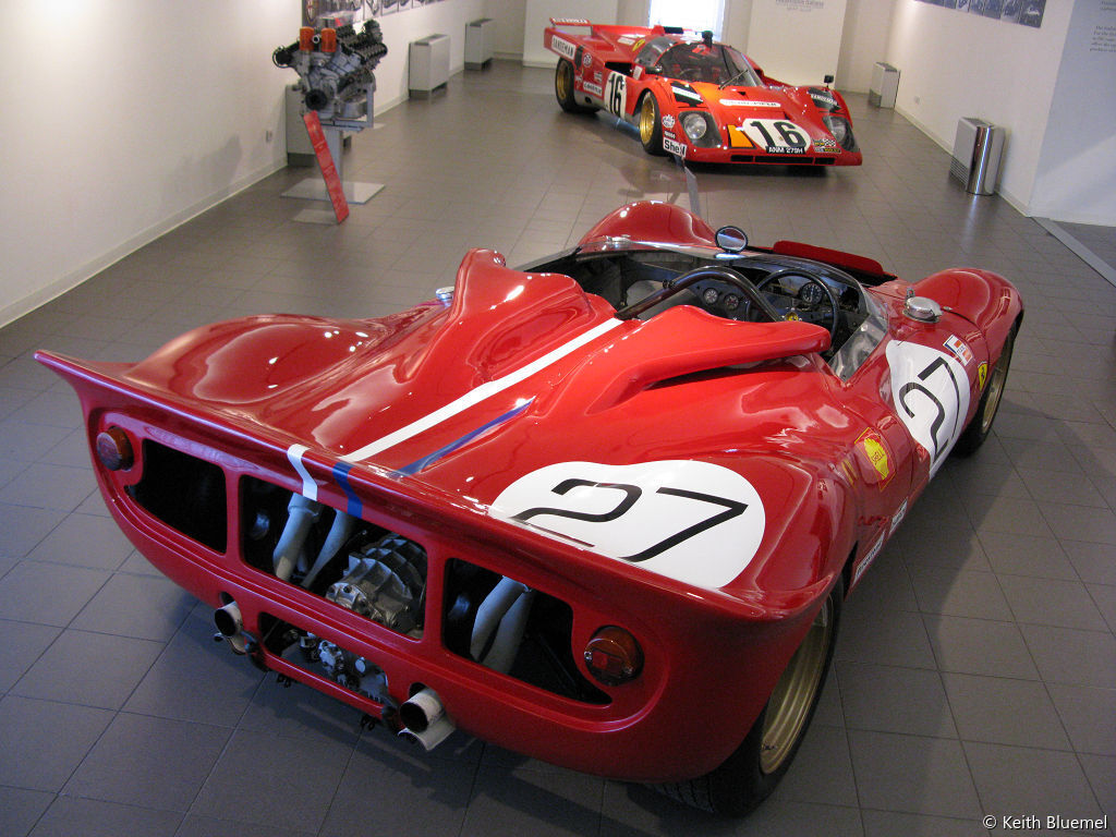1967 Ferrari 330 P4 based CanAm car s/n 0858 & 1971 Ferrari 512M sports racing model s/n 1028