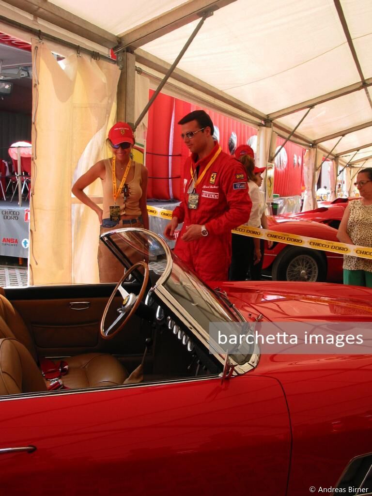 Nunzio La Vecchia showing his new 250 GT California Spider s/n 1883GT