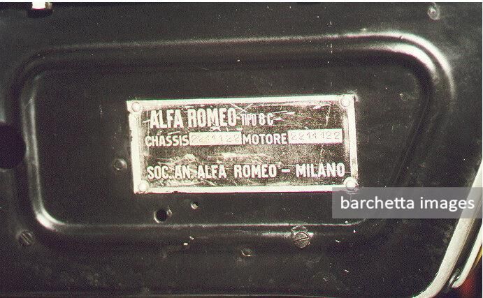 Alfa Romeo 8C Monza, s/n 2211122