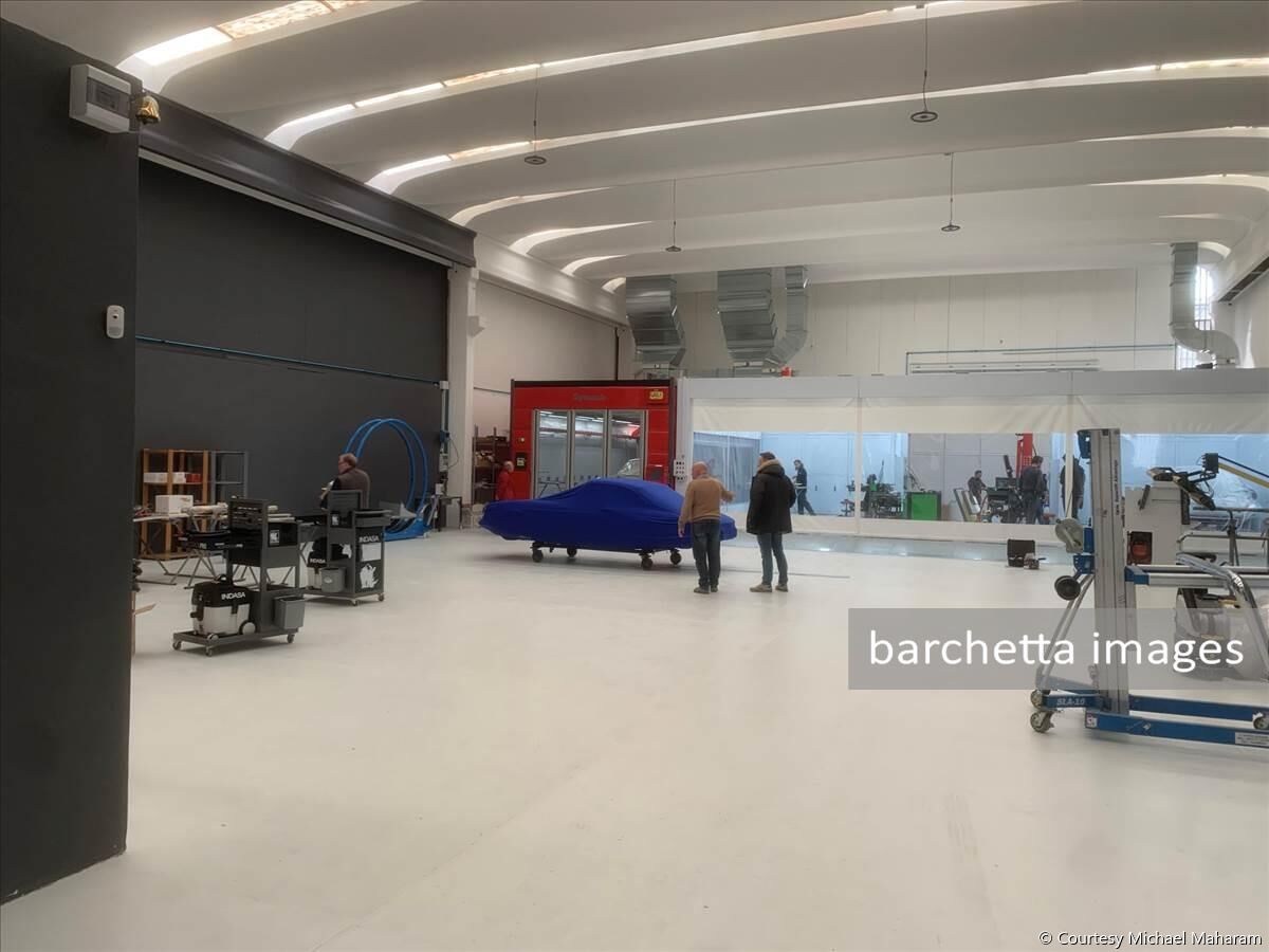 Under the oversight of Andrea Coriani 12421 is near completion by the team of Brandoli, Mauro Barbieri and Maieli and now goes to Bonini for mechanical completion. Paint is new Lechler Acrylic in original Celeste Gainsborough. Interior leather provided by Poltrana Frau, including dash and headliner, make for a beautiful interior. 

Sotto la supervisione di Andrea Coriani, il 12421 è in fase di completamento da parte del team di Brandoli, Mauro Barbieri e Maieli e ora passa a Bonini per il completamento meccanico. La vernice è la nuova Lechler Acrylic in Celeste Gainsborough originale. Gli interni in pelle sono stati forniti da Poltrana Frau, compresi cruscotto e headliner, che, anche se non strettamente corretti, rendono gli interni bellissimi.