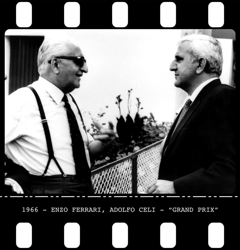 Enzo Ferrari and Adolfo Celi 1966 "Grand Prix"