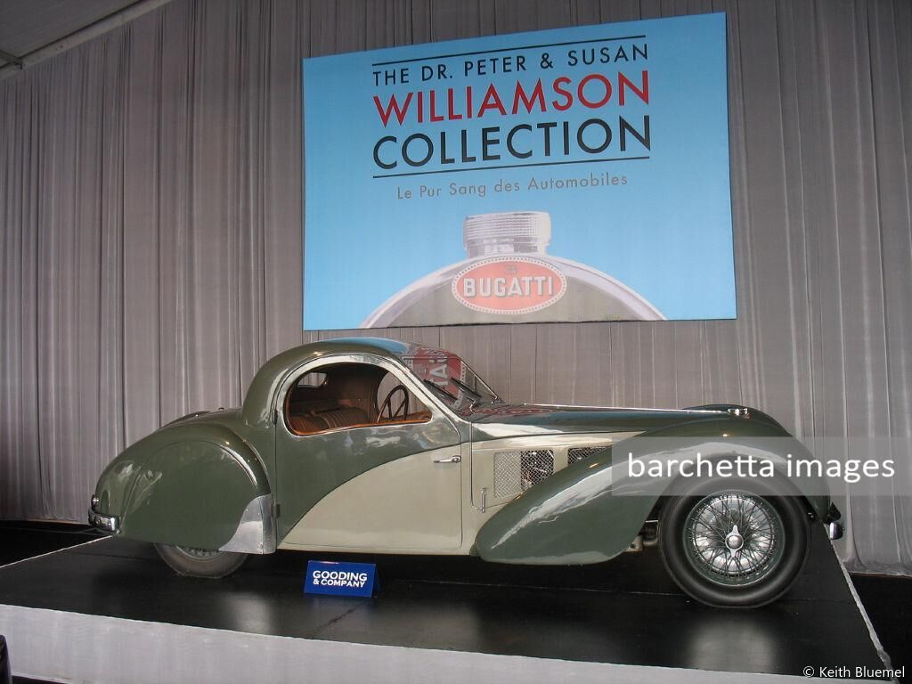 Lot 27 1937 Bugatti T57 SC Atalante Coupé s/n 57511 sold $7,920,000
