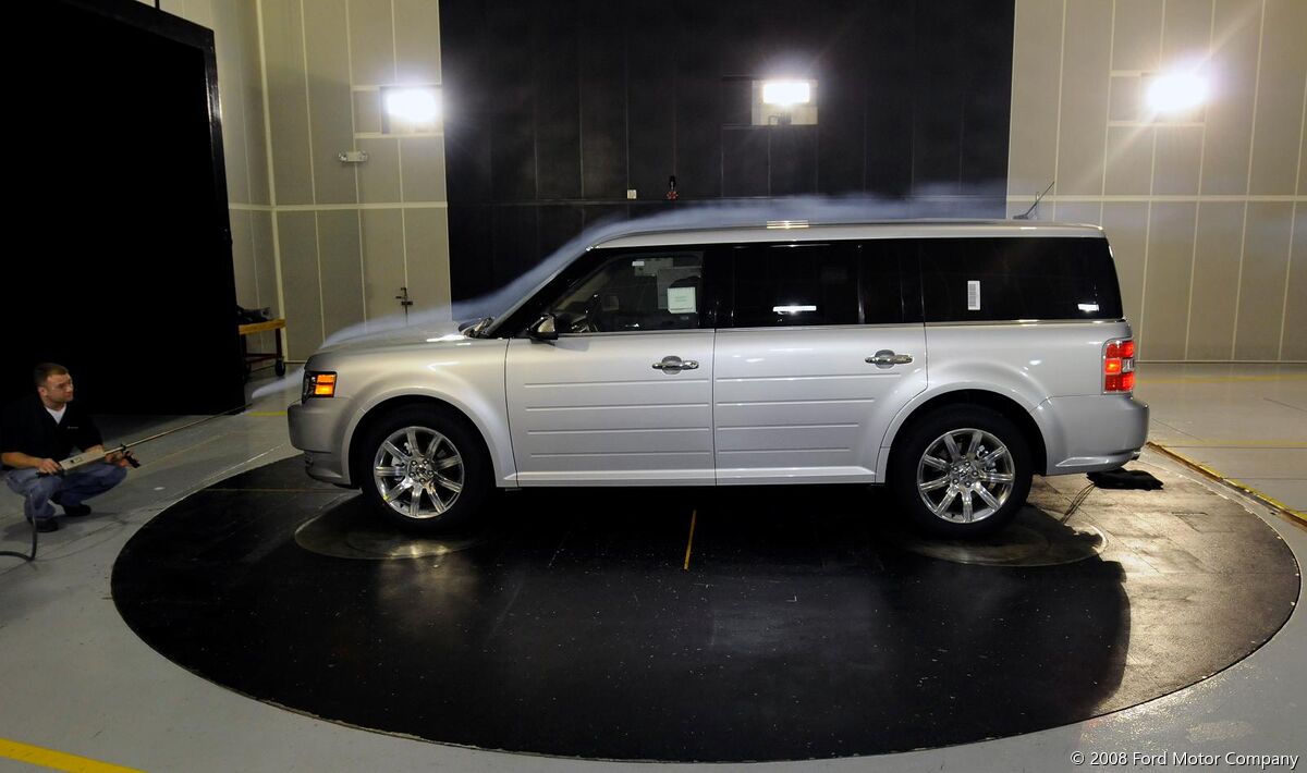 Ford Flex at Ford's Wind Tunnel