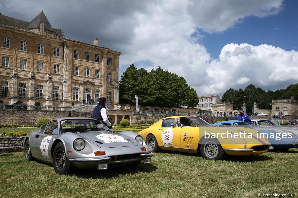 038 FERRARI 275 GTB s/n 08059 1965 - Diego J. RIBADENEIRA/Helena RIBADENEIRA (ECU/URY);032 FERRARI Dino 246 GT s/n 03500 1972 - Damian POZZOLI/Gabriel WIEGERS (ARG/ARG)