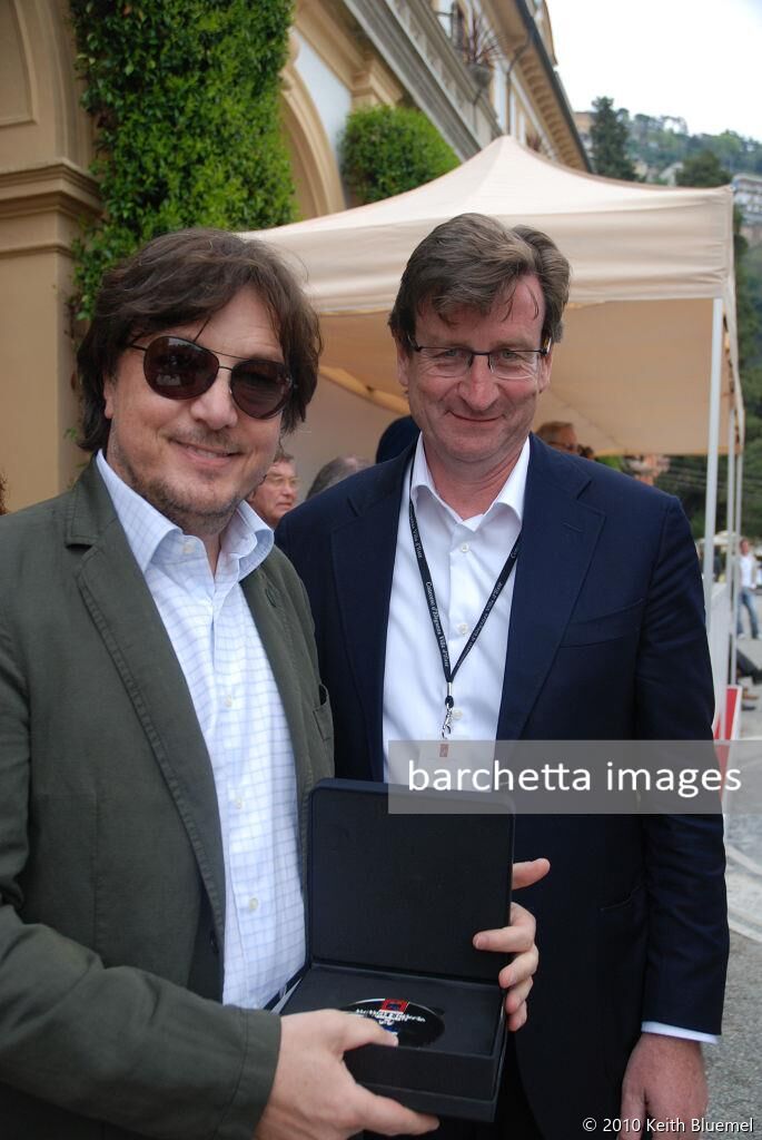 Andrea Zagato with Urs Paul Ramseier of the Organising Committee