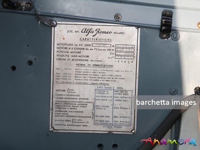 Alfa Romeo 6C 2500 SS Pininfarina Convertible s/n 915.852