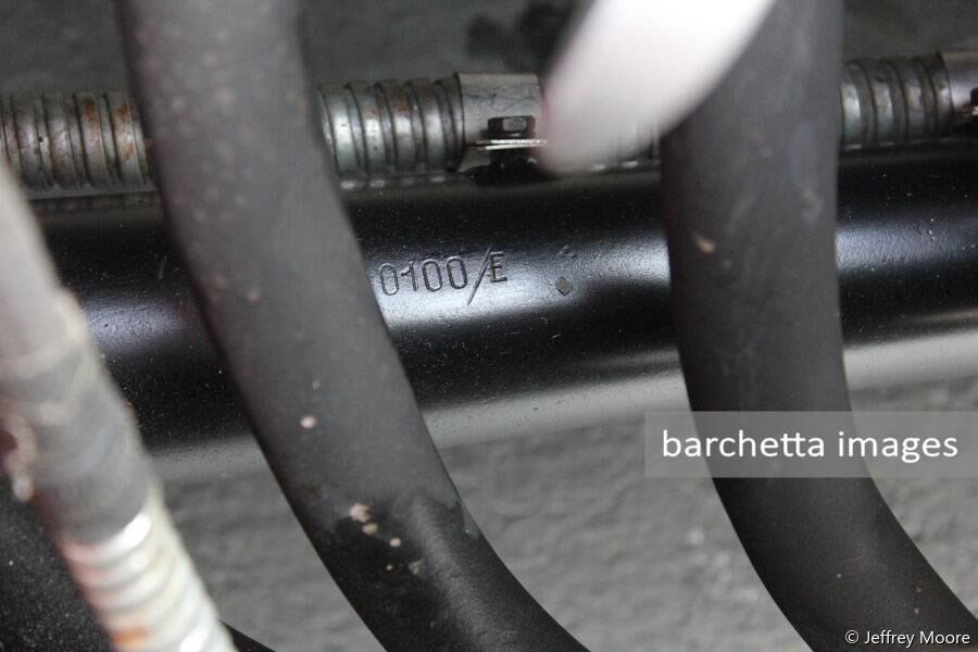 Ferrari 212 Export Touring Barchetta s/n 0100E ... chassis stamping