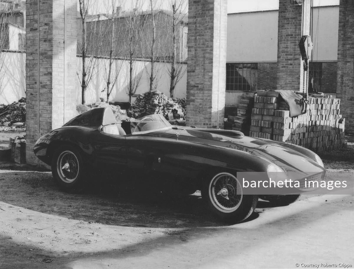 1955.  Scaglietti factory.    Original pictures of 0294AM just body's completed.