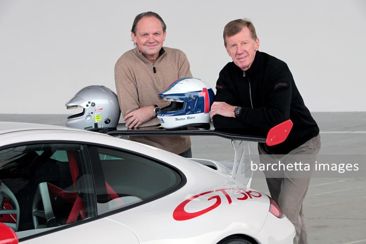 Porsche 911 GT3 RS, Horst von Saurma-Jeltsch (l.), Walter Röhrl (r.)