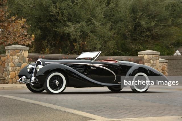 Lot 260 - 1938 Delahaye 135 MS Competition Cabriolet by Figoni & Falashi by Figoni & Falaschi