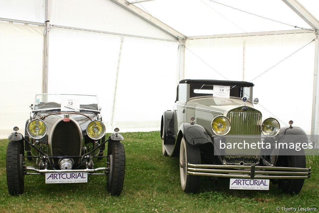 Lot 12 BUGATTI T40 Roadster 1927 s/n 40642 & Lot 14 DELAGE  D8 Serie C 1930 s/n 33783